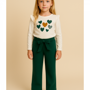 CONJUNTO NIÑA CORAZONES INVIERNO 2025