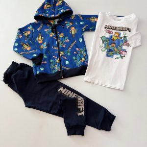 CHANDAL NIÑO 3 PIEZAS MINECRAFT