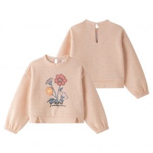 SUDADERA NIÑA RAMO FLORES INVIERNO 2025