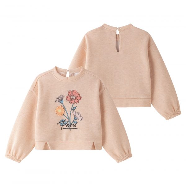 SUDADERA NIÑA RAMO FLORES INVIERNO 2025