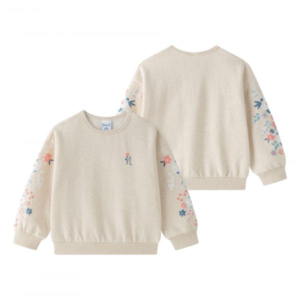 SUDADERA NIÑA FLORES INVIERNO 2025 - Image 2