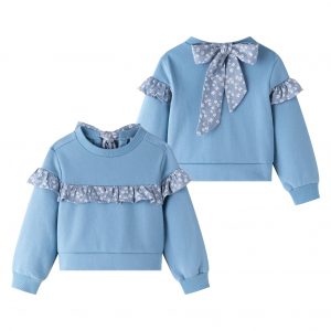 SUDADERA NIÑA LAZO INVIERNO 2025