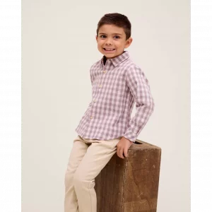 CAMISA NIÑO CUADROS DADATI INVIERNO 2025