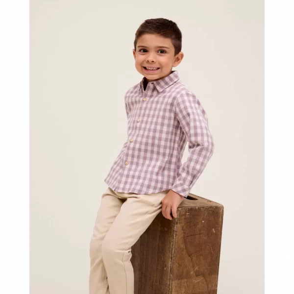 CAMISA NIÑO CUADROS DADATI INVIERNO 2025